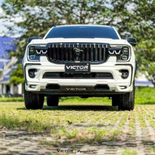 Cận cảnh cản trước body kit mẫu Victor V4 cho Ford Everest 
