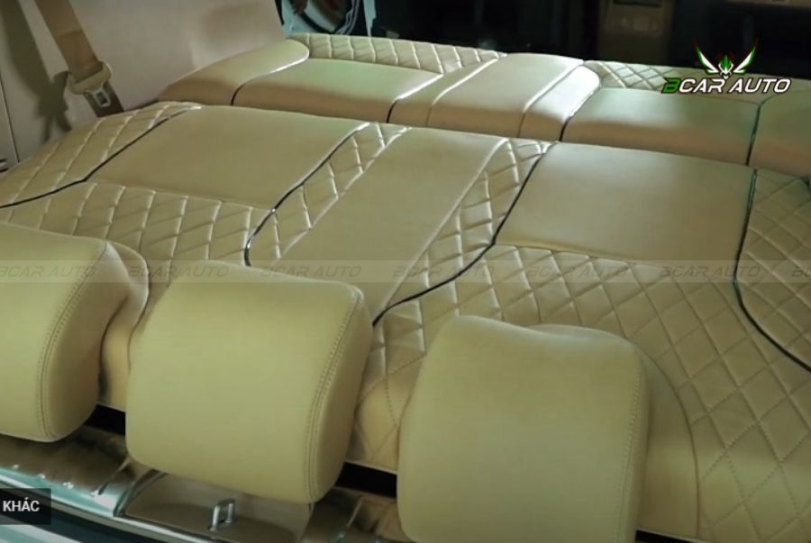 Độ ghế băng ba Kia Sedona thành giường