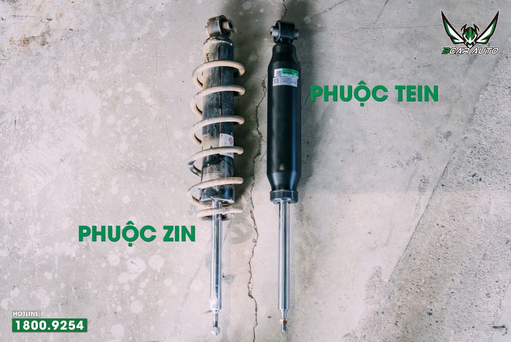 So sánh phuộc TEIN và phuộc zin của xe