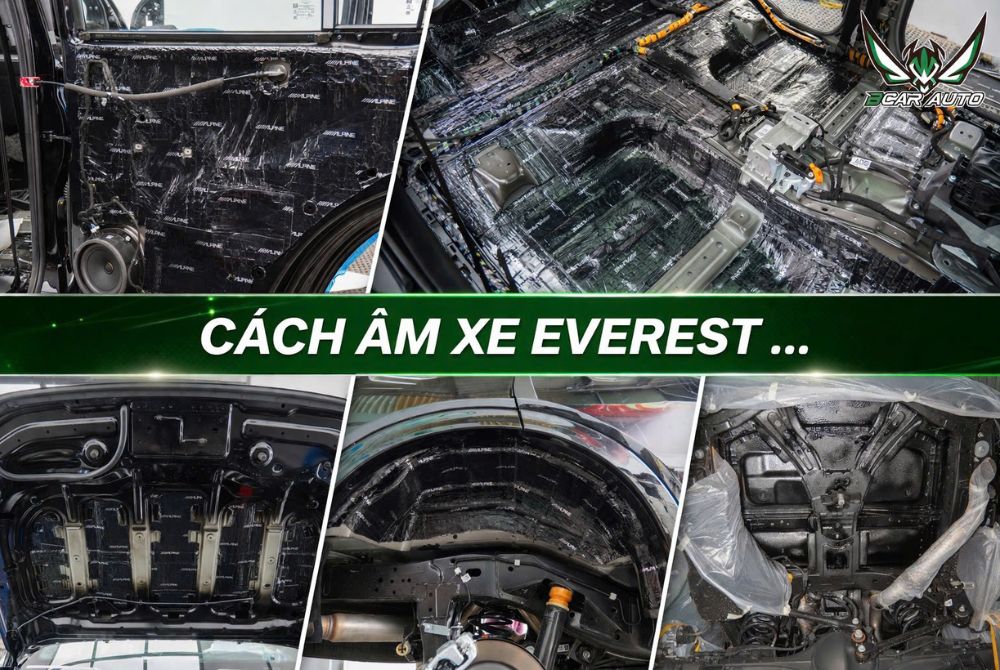 Cách âm full xe Ford Everest bằng vật liệu cách âm Alpine