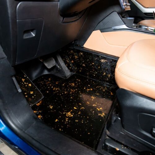 chi tiết mép sàn carbon xe ford everest ôm sát nội thất