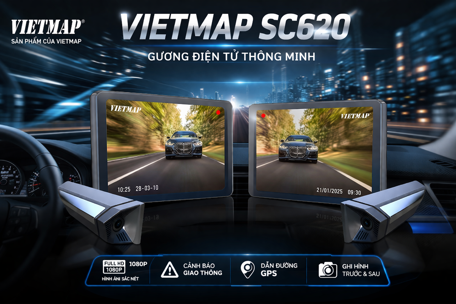Camera Gương Điện Tử VIETMAP SC620