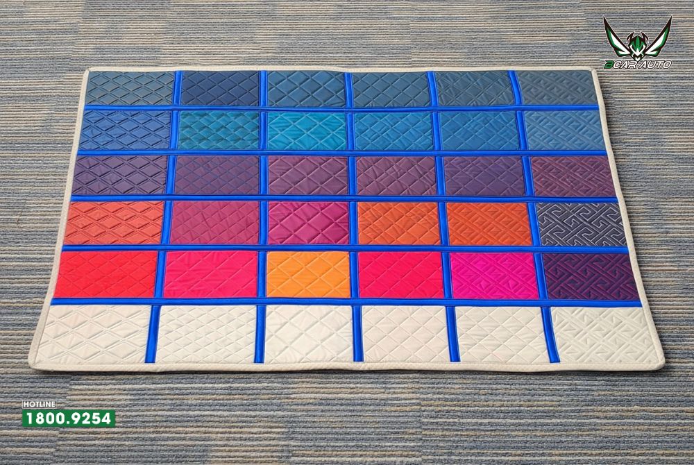 Bảng màu và họa tiết thảm lót sàn da cao cấp cho Ford Everest 2025