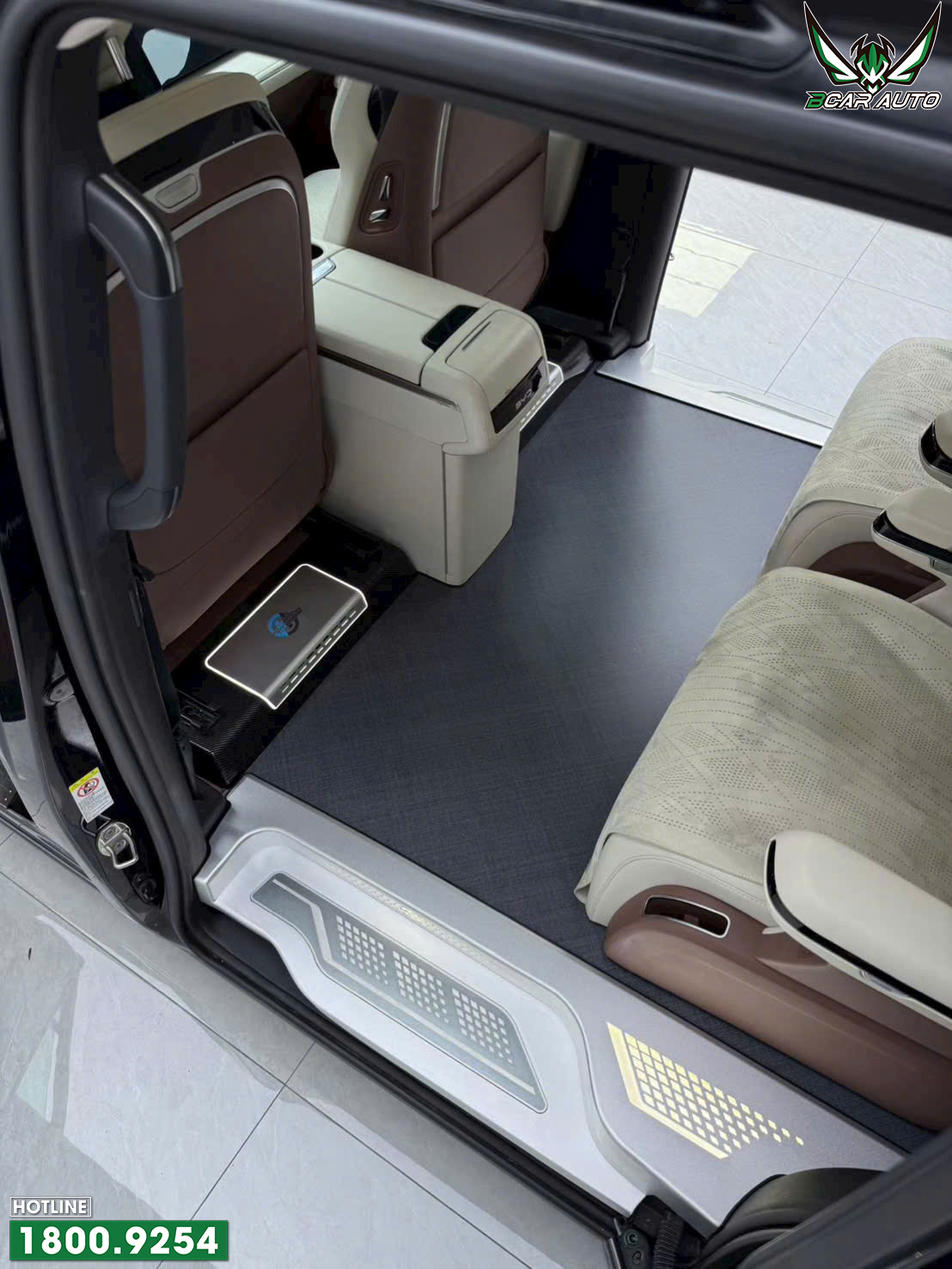 Sàn Vân Đá Đế Nhôm Xe BYD M9