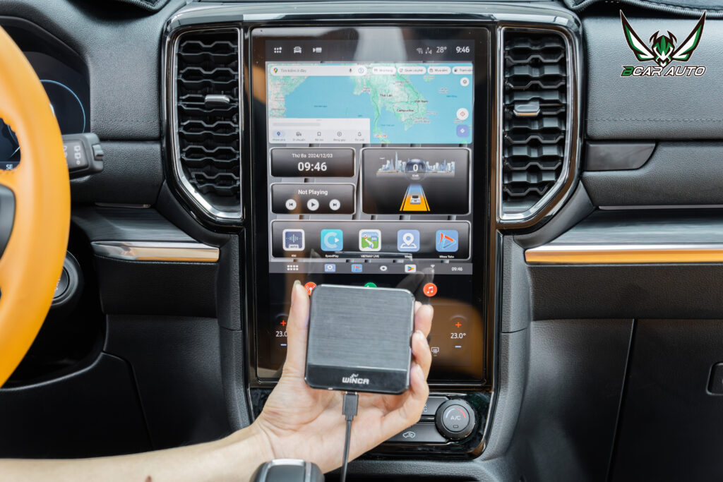 Lắp android box cho xe Ford Everest