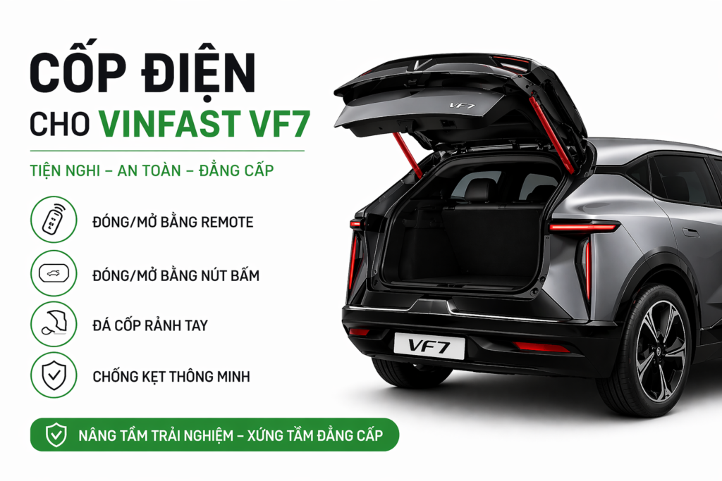 Độ cốp điện cho VinFast VF7 chính hãng giá tốt tại Bcar Auto