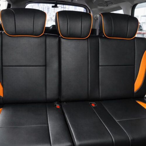 Mẫu độ băng 2 thành giường xe Suzuki Ertiga phối màu Cam Đen cá tính