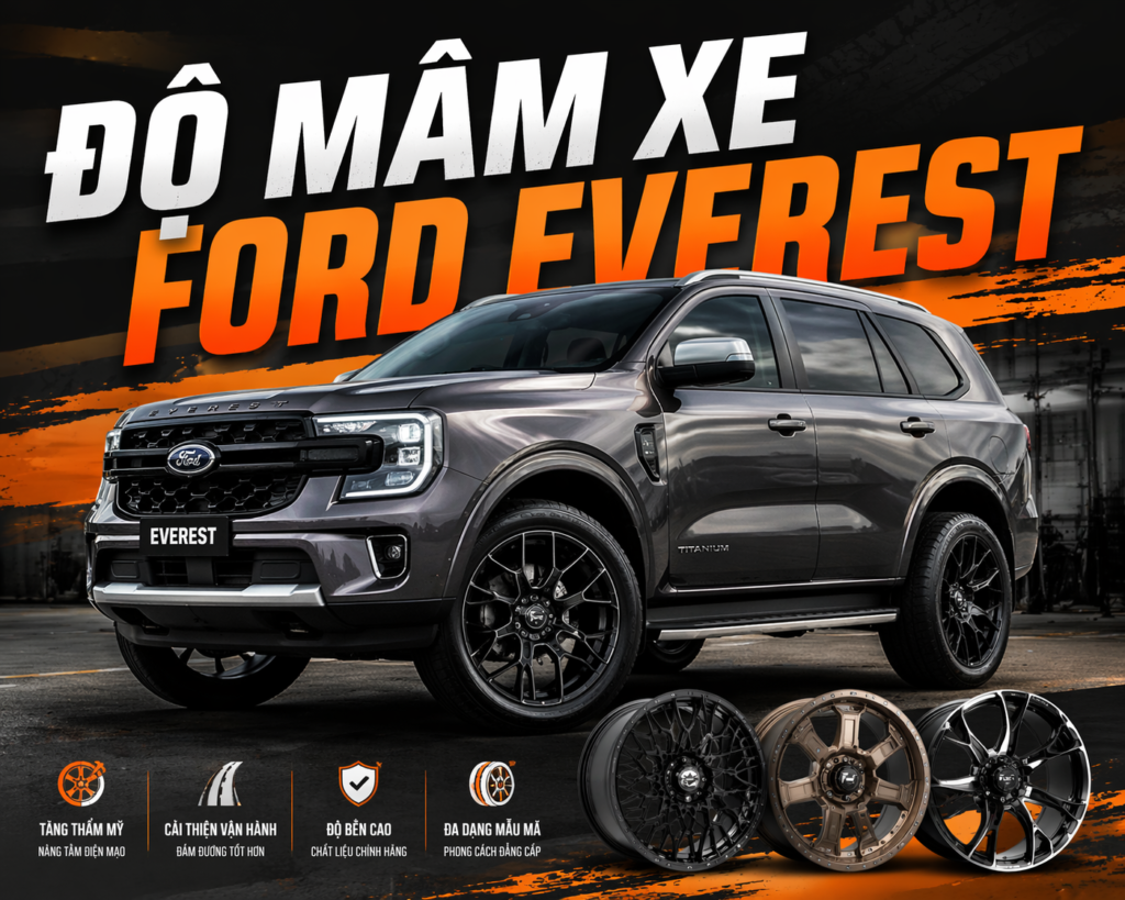 Độ Mâm Xe Ford Everest