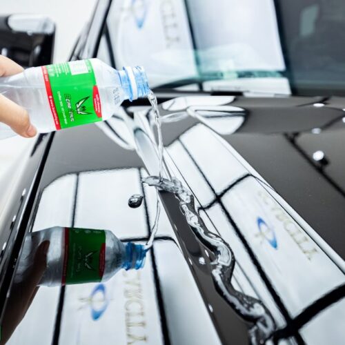 Hiệu ứng lá sen không thấm nước sau khi phủ ceramic