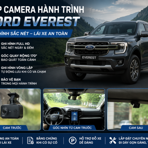 Lắp camera hành trình ford everest