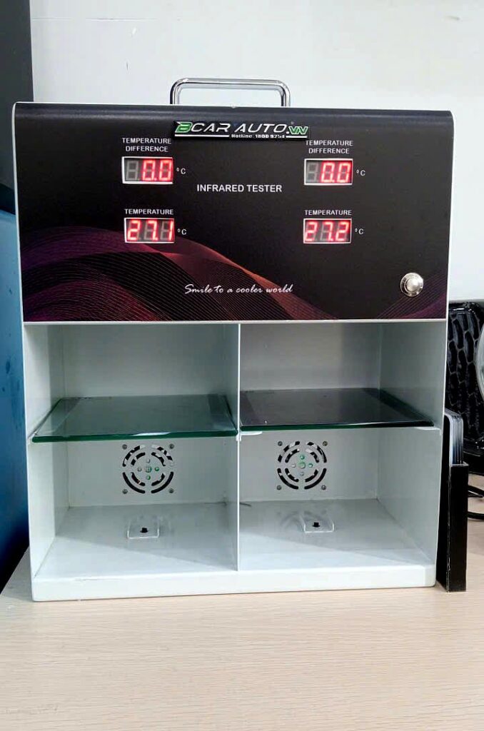 Máy test tia hồng ngoại công suất cao tại Bcar Auto