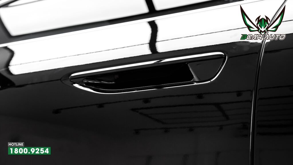 tay nắm cửa Audi A6 được dán PPF bảo vệ