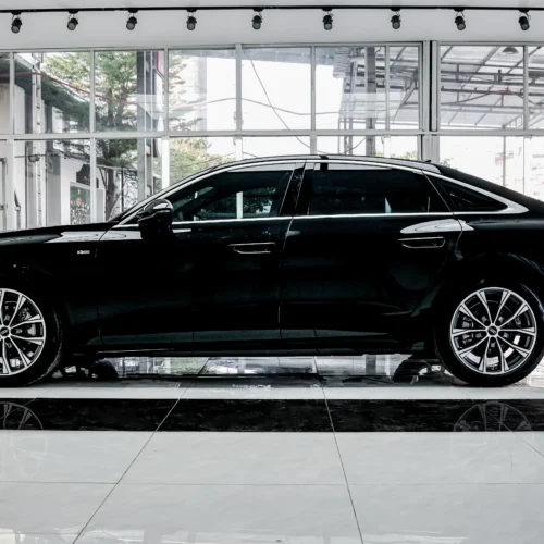 ngoại thất Audi A6 bóng gương sau khi dán PPF