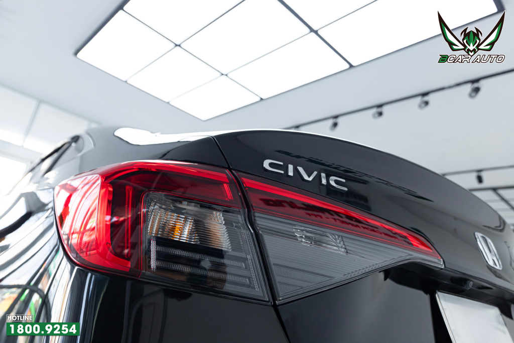 Cảng sau Honda Civic sau khi phủ ceramic