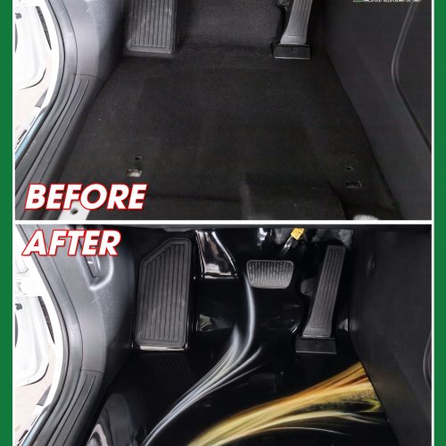 Thi công lót sàn vân đá ghế tài Kia Carnial tại Bcar Auto